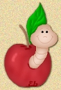 worm in apple